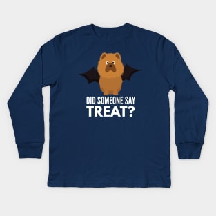 Chow Chow Halloween Trick or Treat Kids Long Sleeve T-Shirt